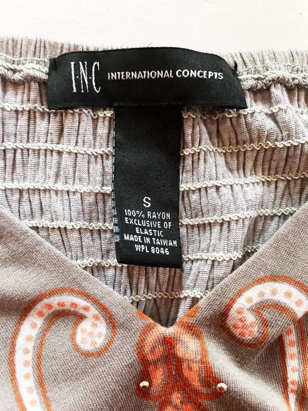 INC International Concepts Paisley Print Boho V-Neck Maxi Dress Size Small | EUC - Picture 2 of 11